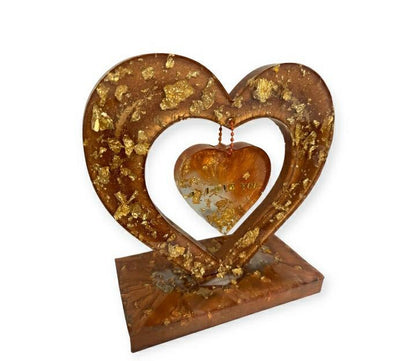 Double heart resin